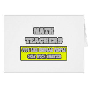 Cartão Professores de matemática... muito mais inteligent