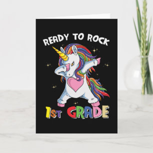 Cartão Professores do 1º ano da Escola Ready Rock Unicorn