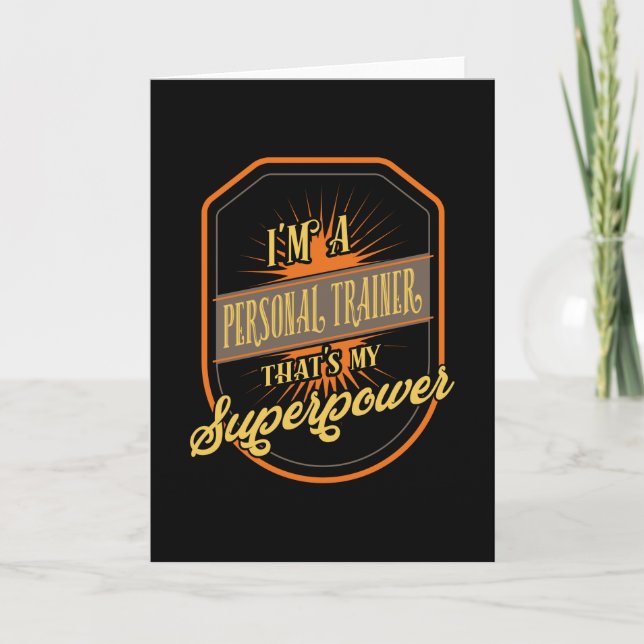 Cartão Profissão de formador pessoal (Frente)