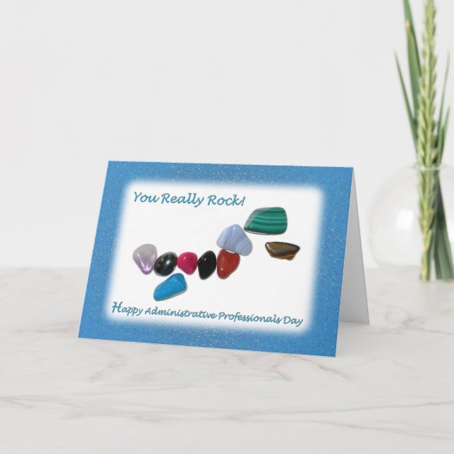 Cartão Profissionais Administrativos Dia em que Você Real (Frente)