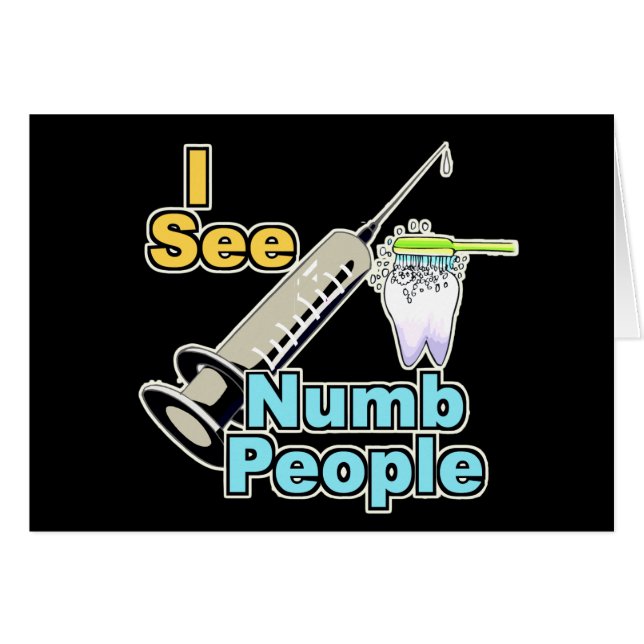 Cartão Profissional dental engraçado (Frente Horizontal)