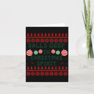 Cartão Profundamente na camiseta de Natal combinando casa