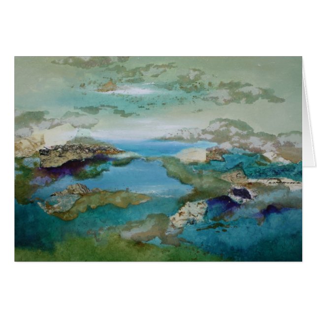 Cartão profundo sereno (Frente Horizontal)