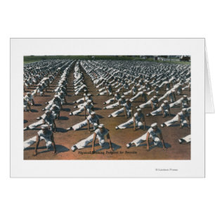 Cartão Programa de Formação Física para Recrutas - Marinh