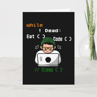 Cartão Programador de computador e desenvolvedor
