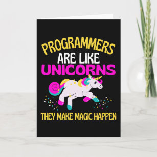 Cartão Programador Unicorn, Programadores de Unicórn Mági