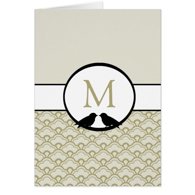 Cartão Programas de Cerimônia de Casamento de Aves (Frente)