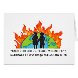 Cartão Progressivo Engraçado de Aniversário Lésbic