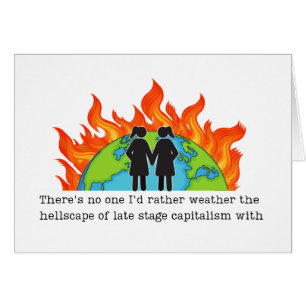 Cartão Progressivo Engraçado de Aniversário Lésbic