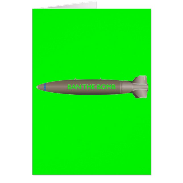 Cartão proiba a bomba (Frente)