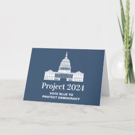Cartão Projeto 2024 Votação pela Democracia