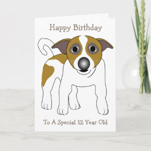 Cartão Projeto de Cão - 12 personalizado Aniversário