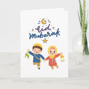 Cartão Projeto de Celebração do Eid Aconchegante
