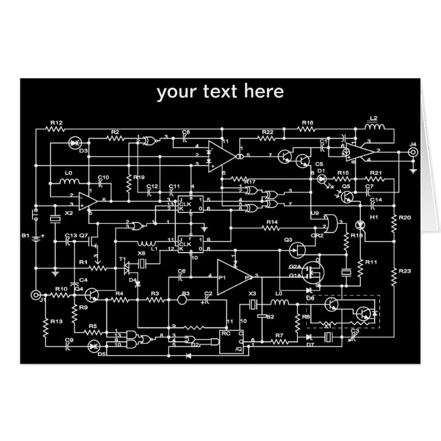 Cartão projeto eletrônico (Frente Horizontal)