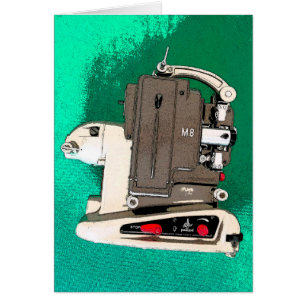 Cartão Projetor de filmes Vintage