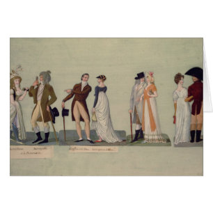 Cartão Promenading de Merveilleuse… Incroyable