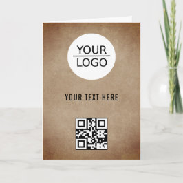 Cartão Promoção de Texto Personalizado do Código QR para 