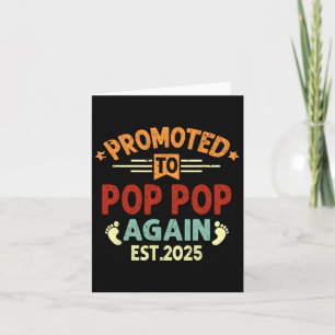 Cartão Promoções de Homens Para Pop Pop Novamente 2025 Lo