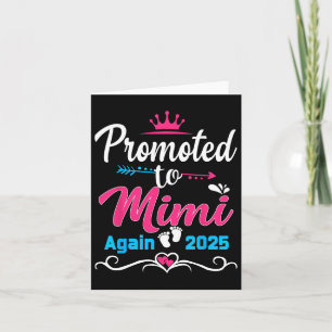 Cartão Promovida a Mimi Novamente 2025 Em Breve Mãe Grávi