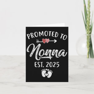 Cartão Promovida a Nonna Est 2025 Divertida Primeira Vez