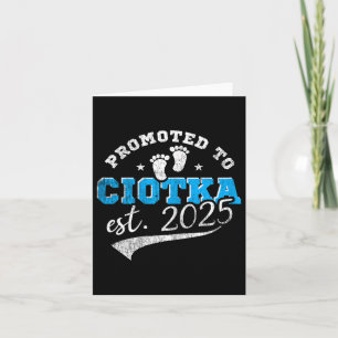 Cartão Promovido a Ciotka 2025 Nova Tia Lish Vintage