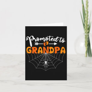Cartão Promovido Ao Avô, Anunciante De Gravidez De Hallow
