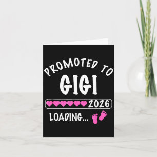 Cartão Promovido para Gigi 2026 Menina Revelação do Sexo