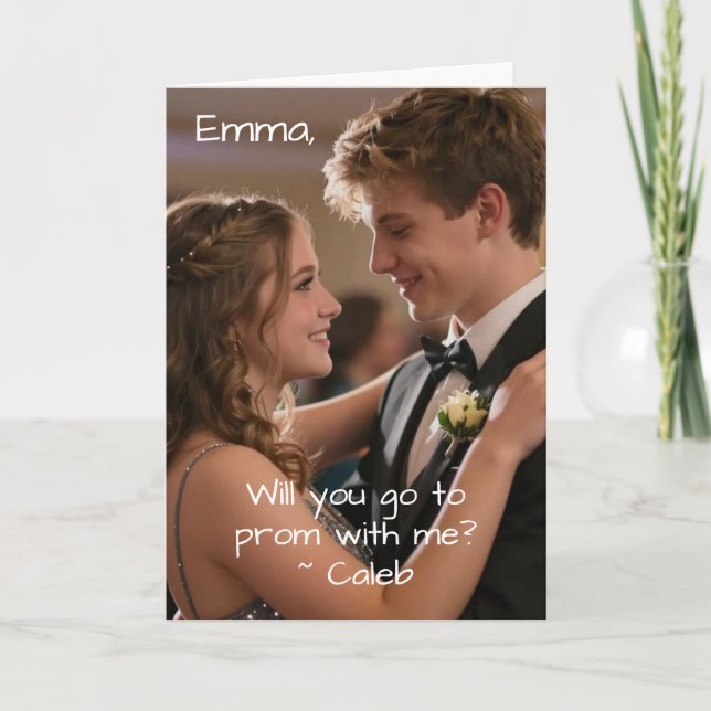 Cartão Promposal | Will You go to Prom with Me? Photo (Frente)