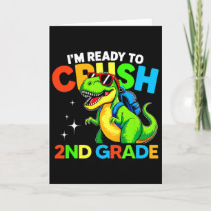 Cartão Pronto Para Esmagar 2ª Série Dinossauro Primeiro D