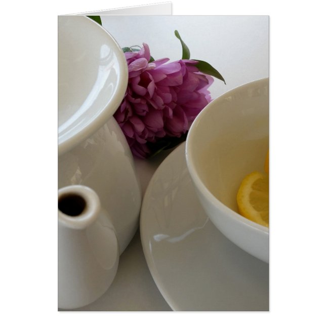 Cartão pronto para o chá (Frente)