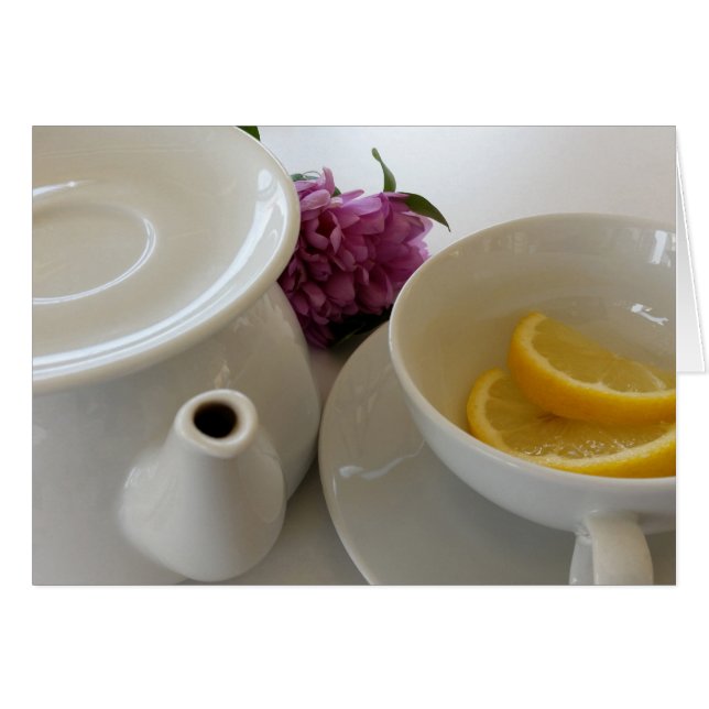 Cartão pronto para o chá (Frente Horizontal)