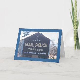 Cartão Propaganda clássica do malote de correio em um