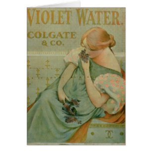 Cartão Propaganda de poster "água violeta", por Colgate