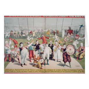 Cartão Propaganda de poster o Barnum