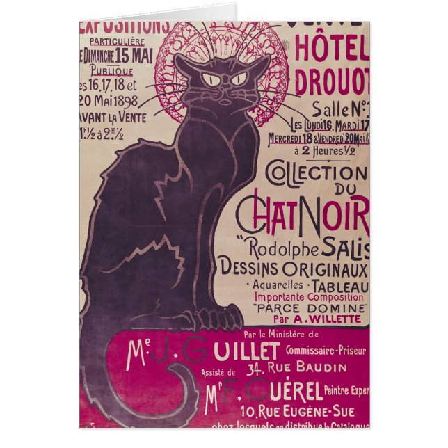 Cartão Propaganda de poster uma exposição (Frente)