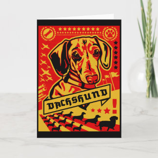 Cartão Propaganda do Dachshund