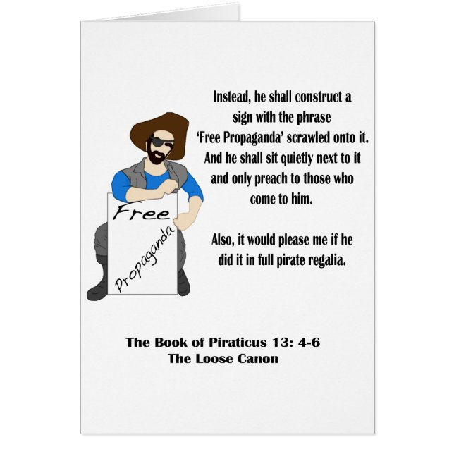 Cartão Propaganda livre (Frente)