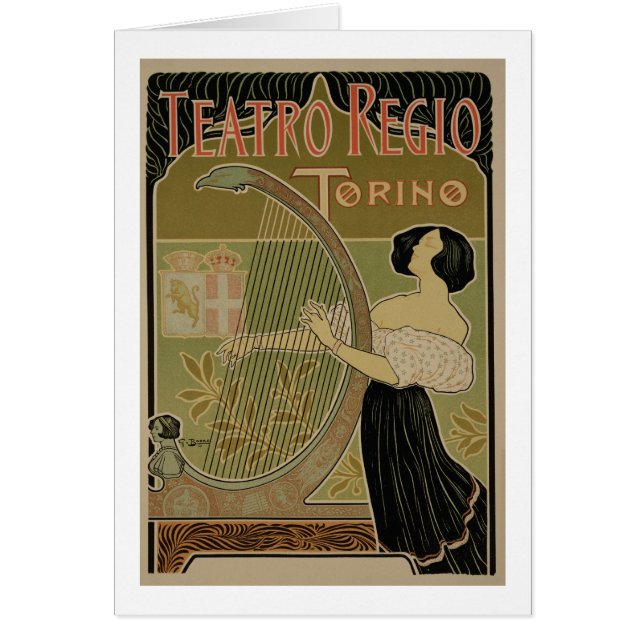 Cartão Propaganda para 'o teatro Royal (Frente)