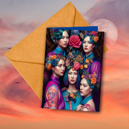 Cartão Proposta de Bridesmaid Eetética Obrigado Fantasy A