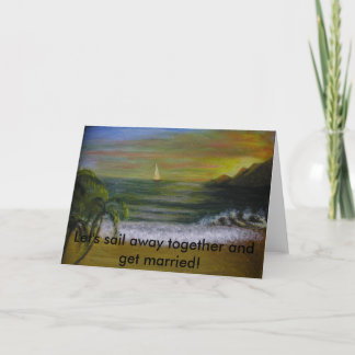 Cartão Proposta de casamento