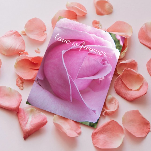 Cartão Proposta de Casamento Personalizado Rosa Rosa Rosa (In Situ)