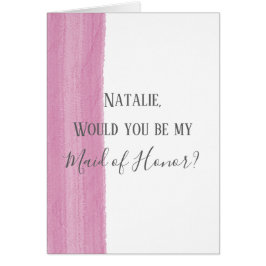Cartão Proposta de Madrinha de casamento de Brushaft de C