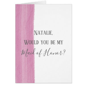 Cartão Proposta de Madrinha de casamento de Brushaft de C