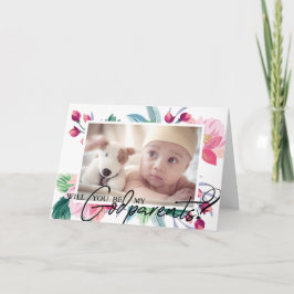 Cartão Proposta Floral 2 Foto de Padrões Legais Modernos