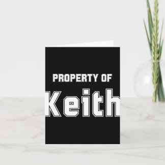 Cartão Propriedade De Keith Funny Bachelorette Gifts Para