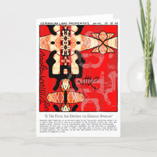 Cartão Propriedades do lago Geranium