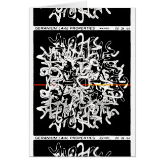 Cartão Propriedades do lago Geranium