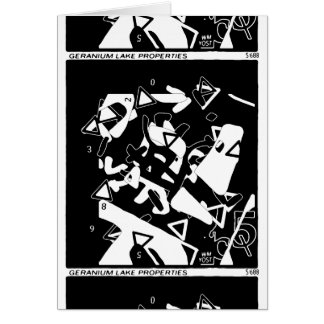 Cartão Propriedades do lago Geranium