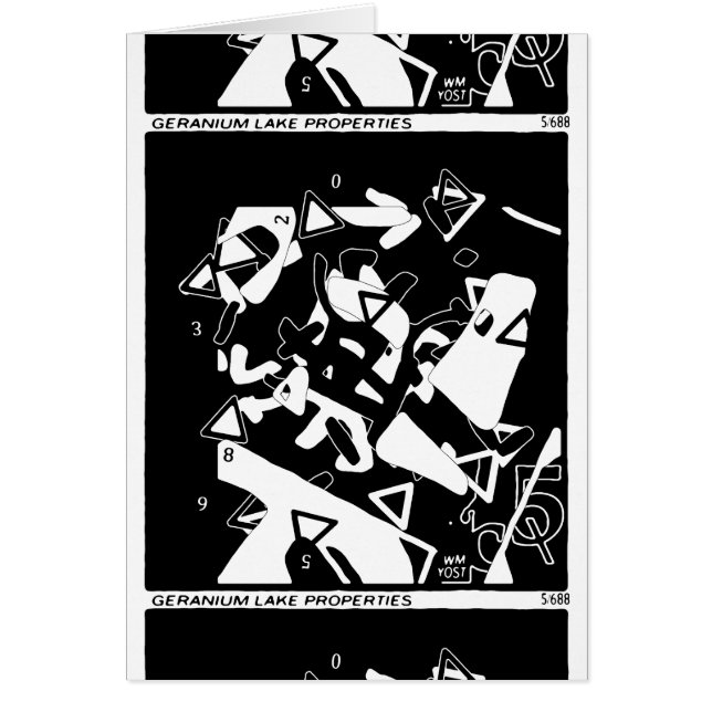 Cartão Propriedades do lago Geranium (Frente)