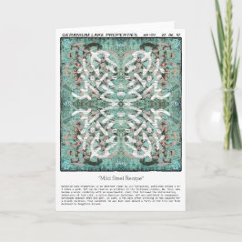 Cartão Propriedades do lago Geranium